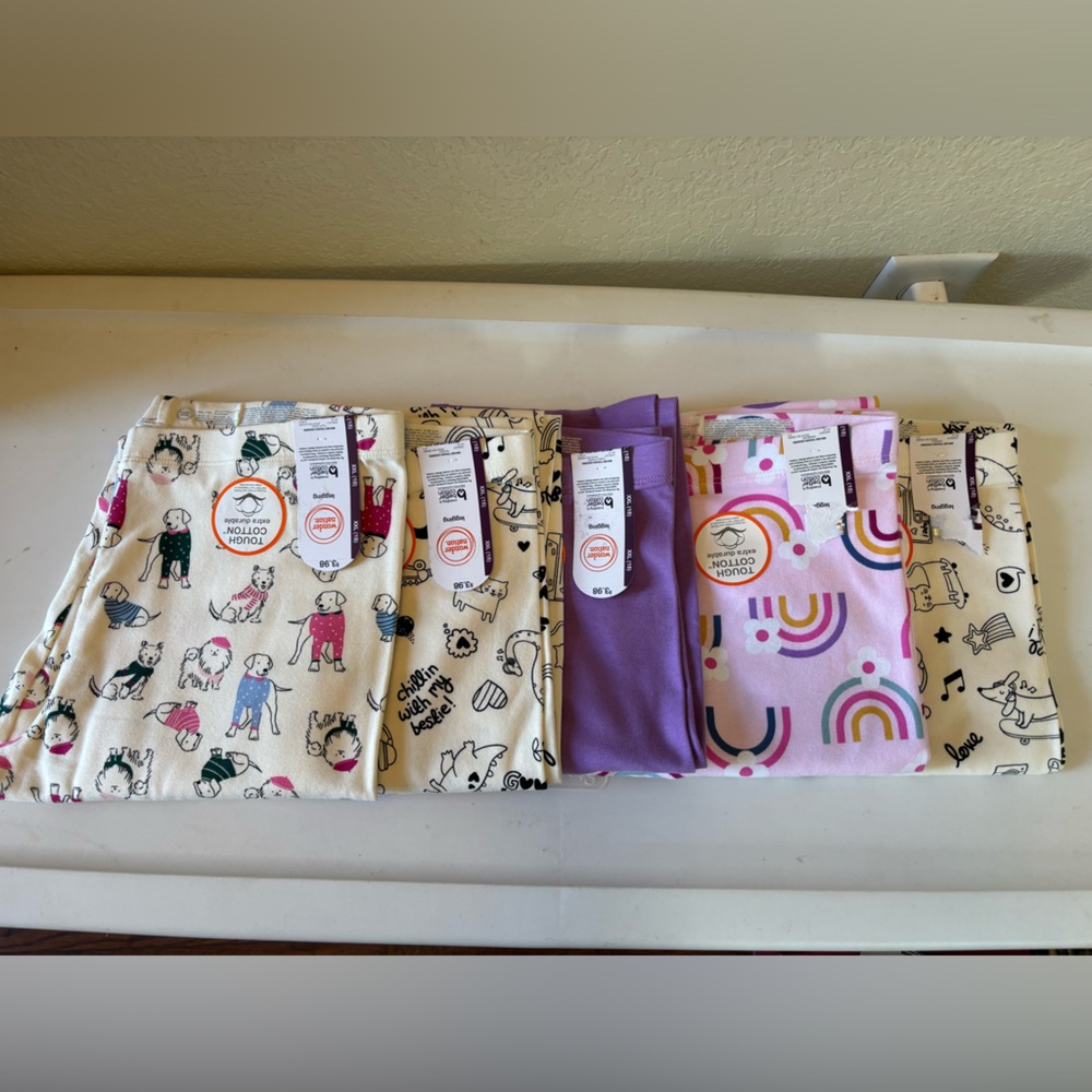 Colorful Kids Leggings Set 5 Pieces -Great deal